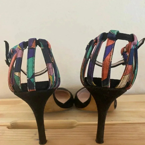 Emilio Pucci Vintage Womens Suede Stiletto Heels - Picture 7 of 10